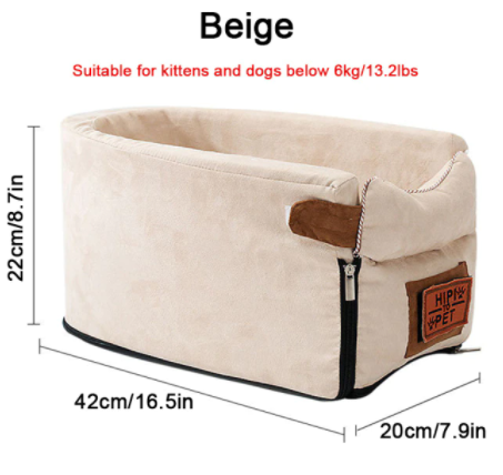 Portable Dog Car Seat — Elevated Booster Seat for Small & Medium Dogs