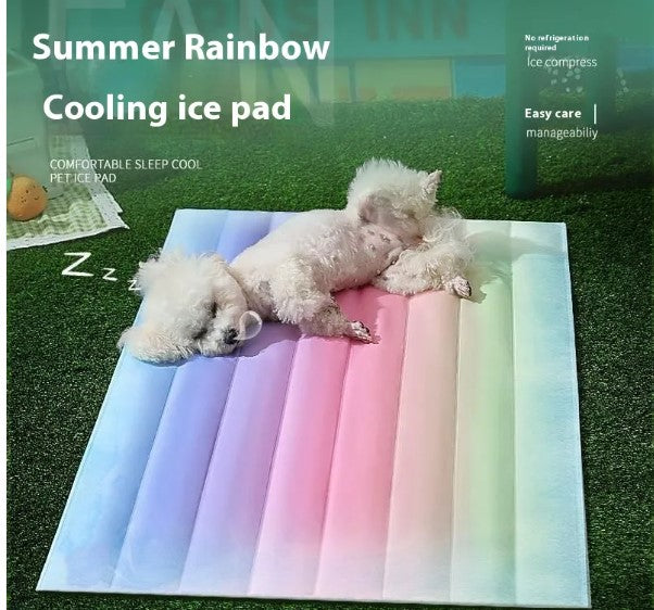 Cooling Gel Pet Ice Mat for Dogs & Cats — Summer Sleep & Rest Pad