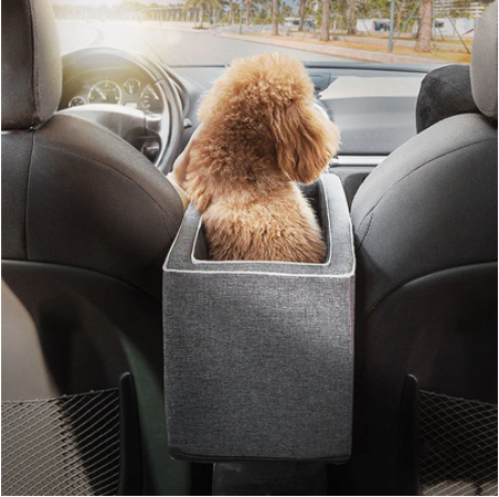 Portable Dog Car Seat — Elevated Booster Seat for Small & Medium Dogs