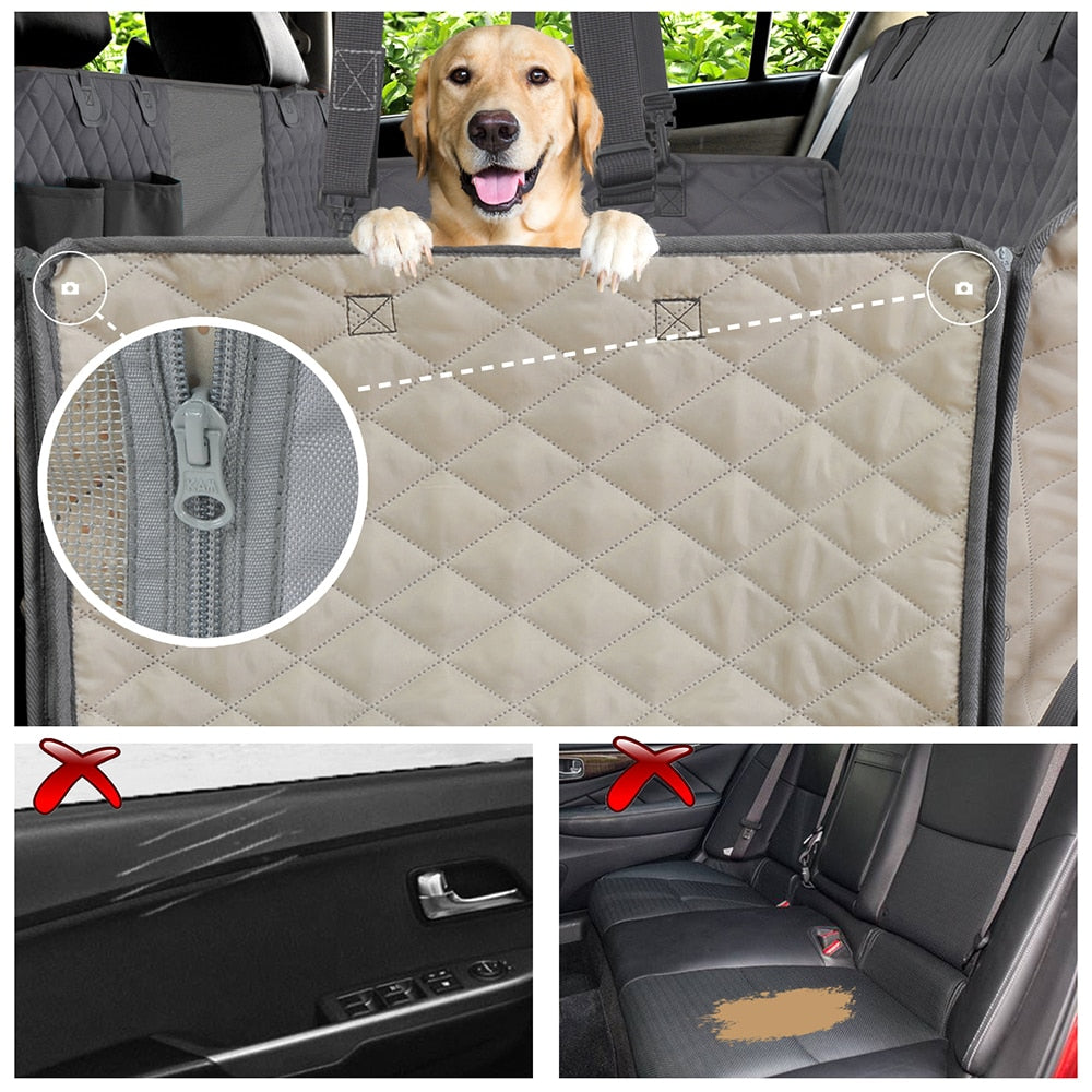 PETRAVEL Waterproof Dog Car Seat Cover — Hammock & Bench, All Vehicles