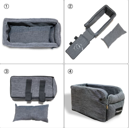 Portable Dog Car Seat — Elevated Booster Seat for Small & Medium Dogs