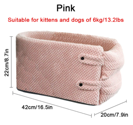 Portable Dog Car Seat — Elevated Booster Seat for Small & Medium Dogs