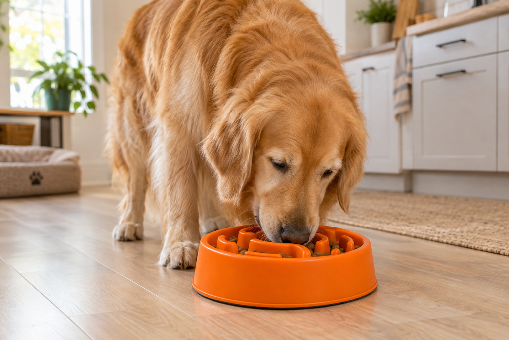 Slow Feed Dog Bowl Lifestyle Image